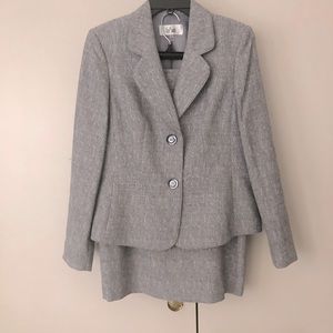Women suit, grey blue